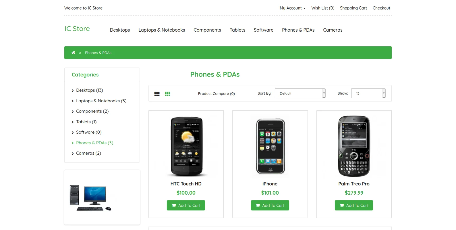 IC store website