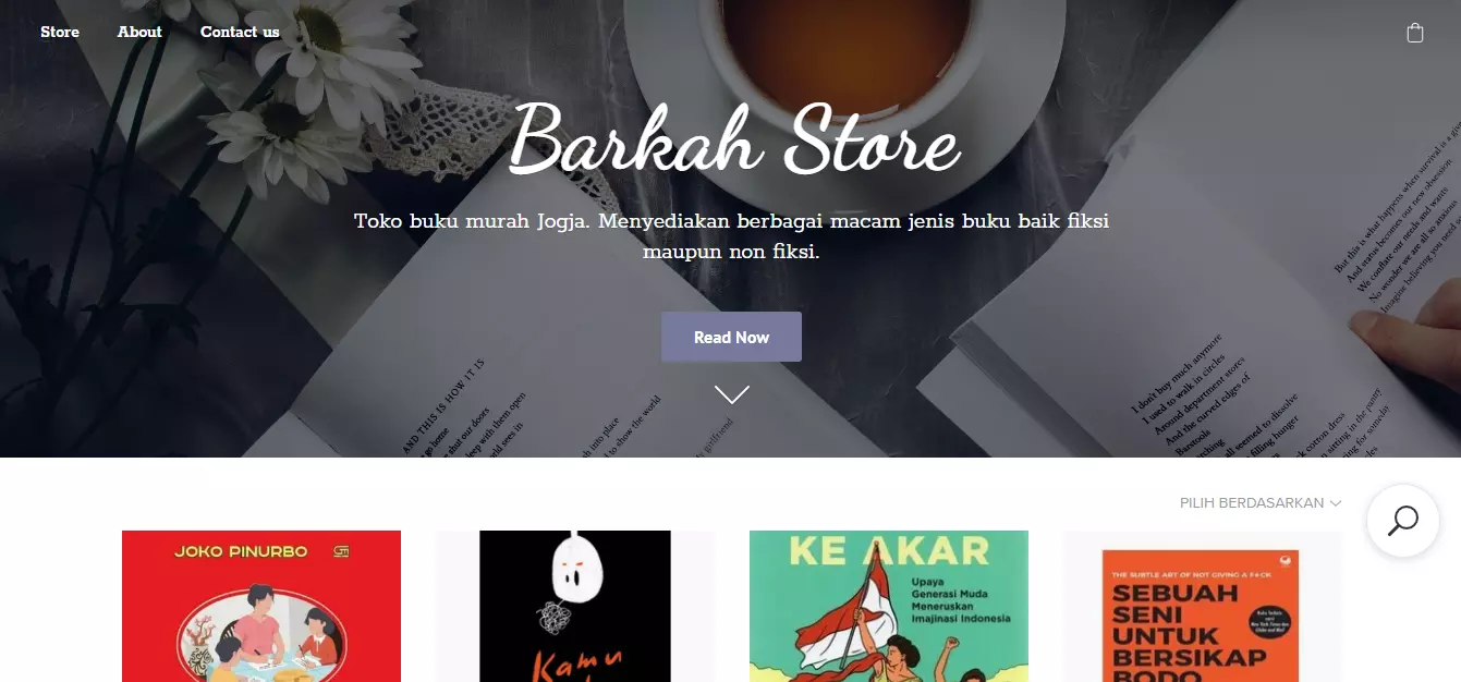 book store website
