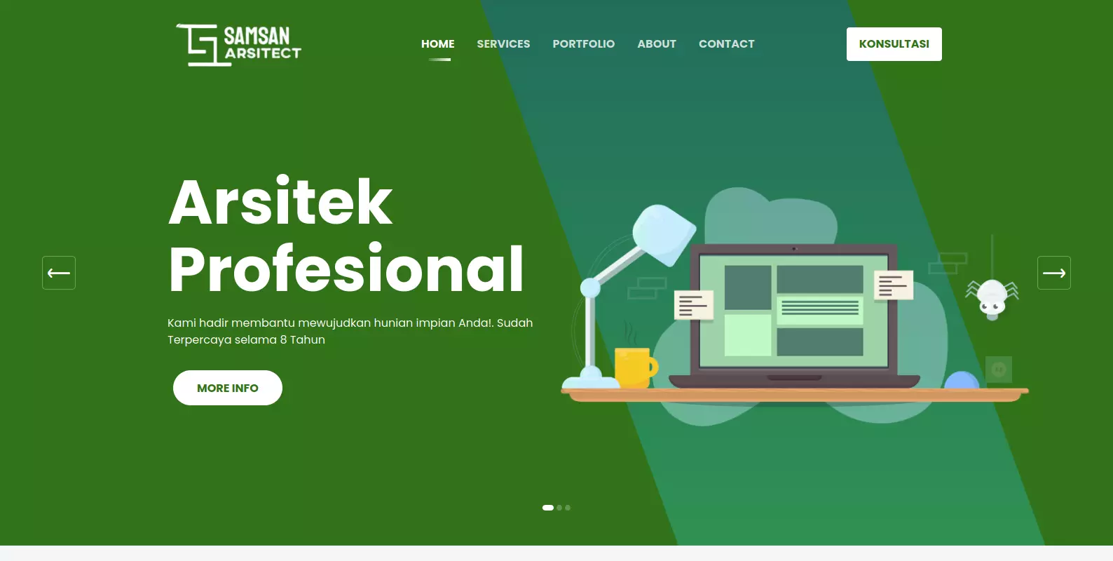 kontraktor website